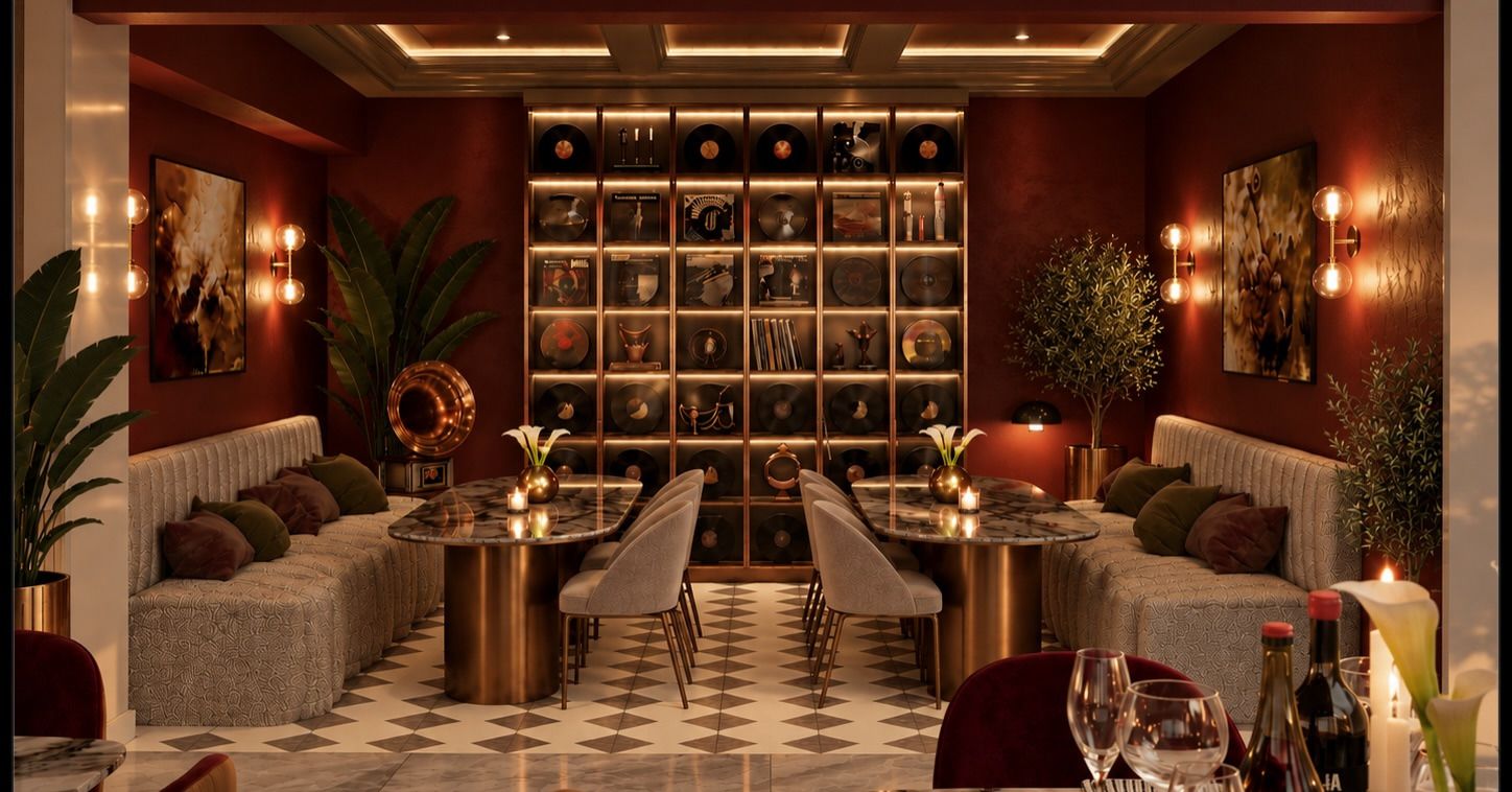 Restaurant- und Lounge-Umbau: Innenräume