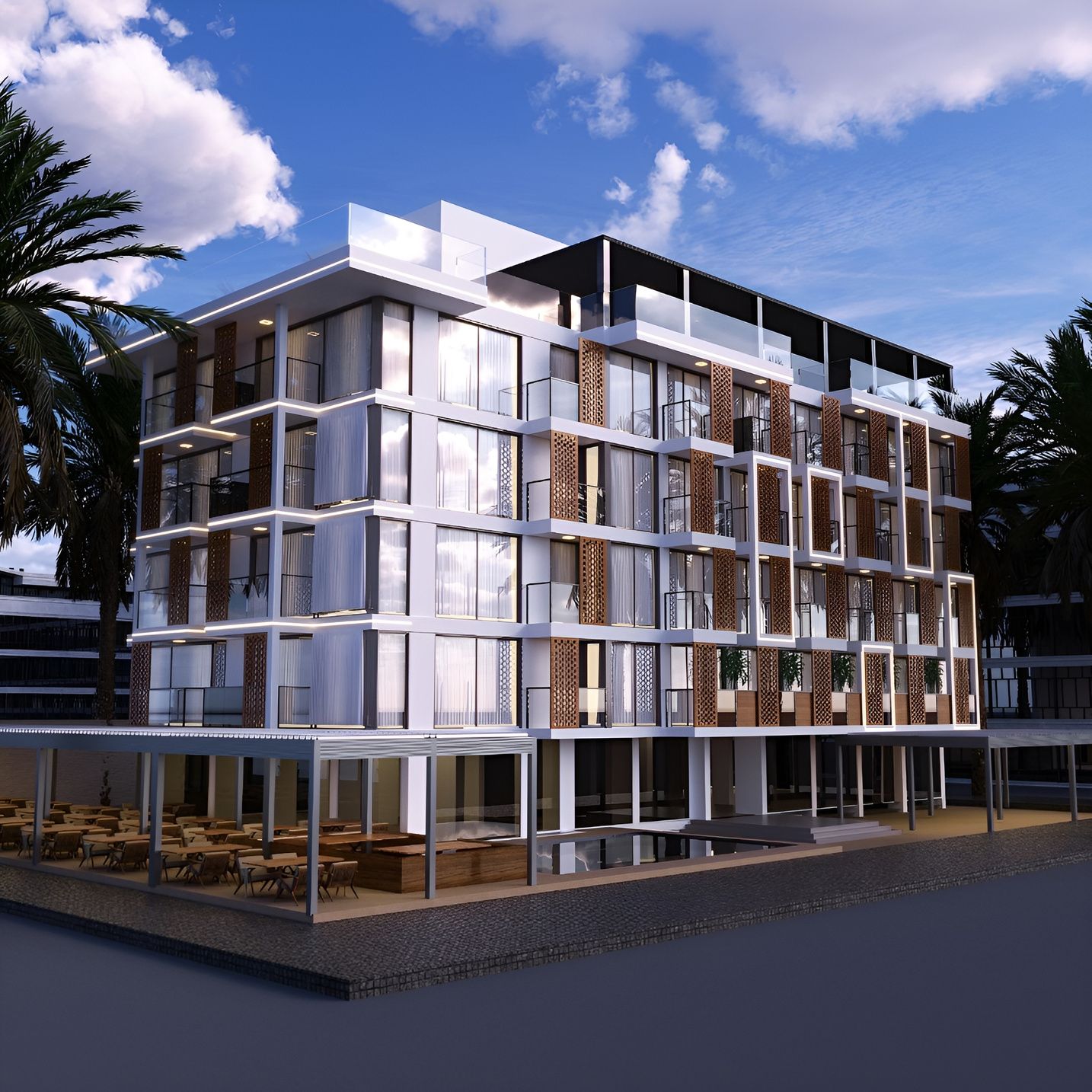 Palm Beach Hotel: Außenansicht