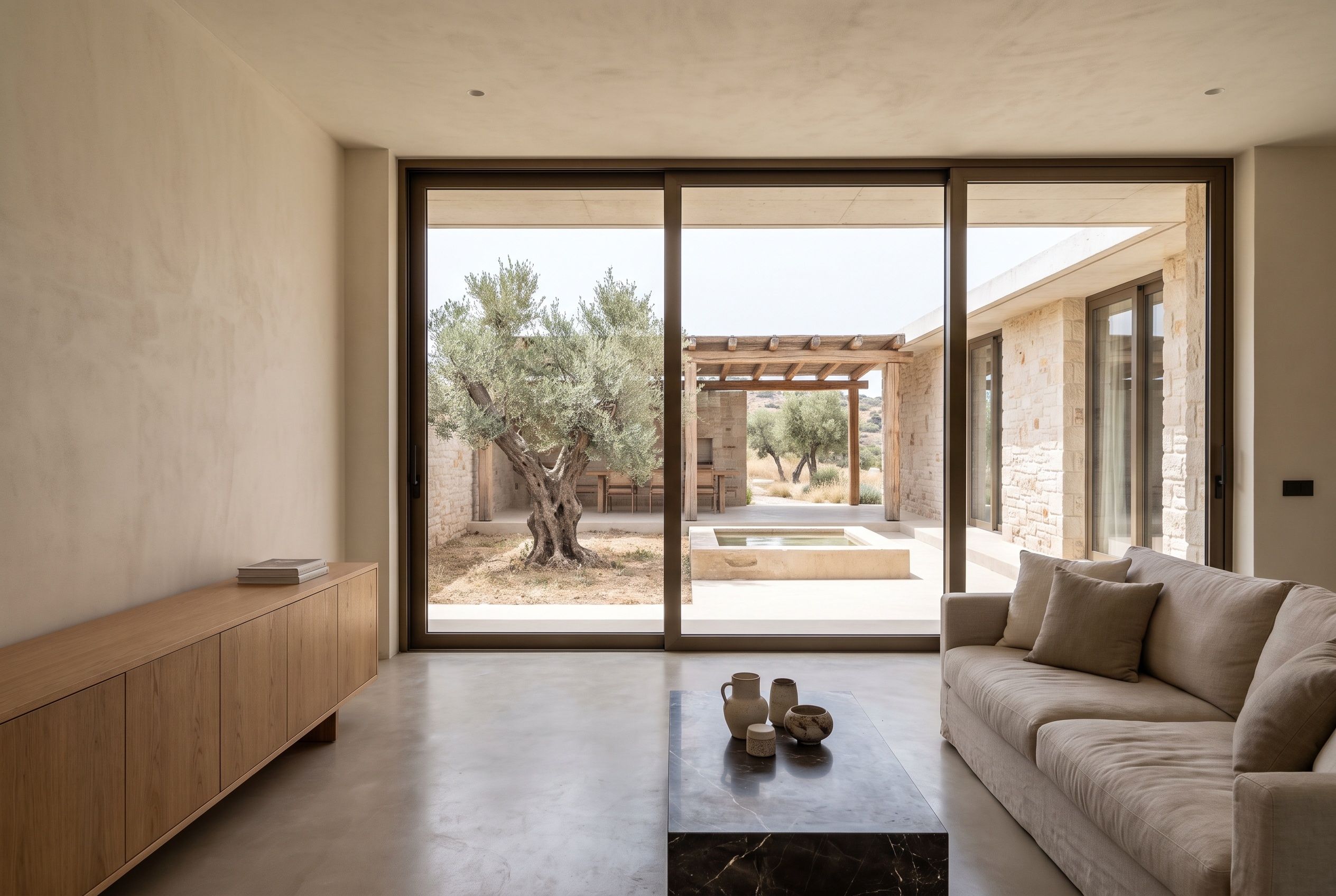 Datça Courtyard House: Interior